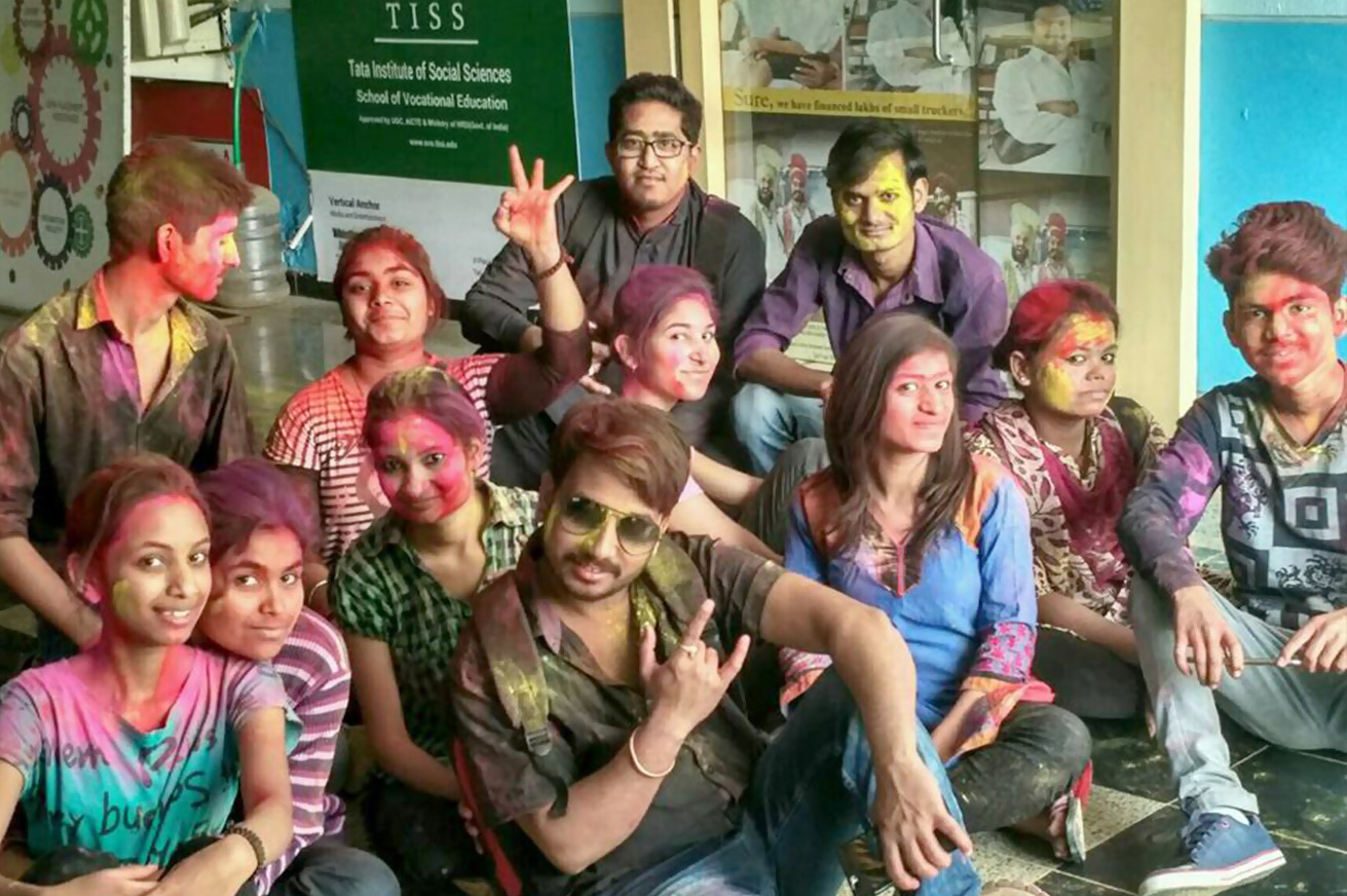 Holi Celebrations at Arena Animation - GBS Campus